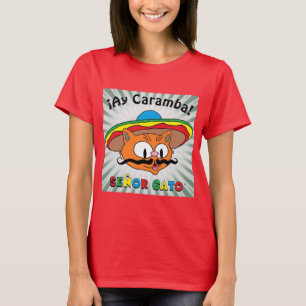 T-shirt ¡Ay Caramba! Le chat caricaturiste mexicain Seño