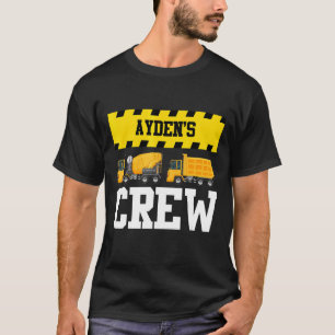 T-shirt Ayden Construction Crew Custom Dumptruck Dump Truc