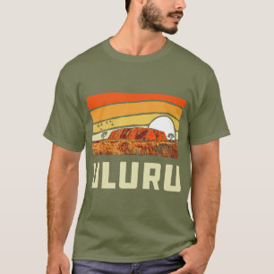 T-shirt Ayers Rock Uluru Australie Landmark Vintage 80s