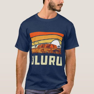 T-shirt Ayers Rock Uluru Australie Landmark Vintage 80s