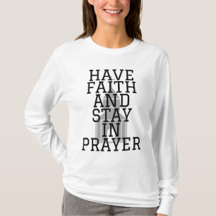 T-shirt Ayez foi dans la prière Audacieux femmes