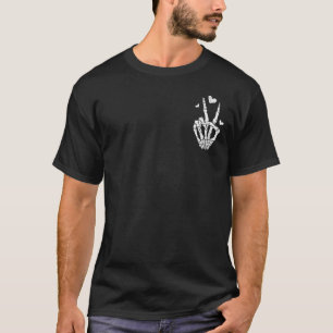 T-shirt Ayez Le Jour Que Vous Méritez La Paix Signal Skele