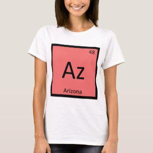 T-shirt Az - Arizona State Chemistry Symbole de tableau pé