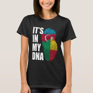 T-shirt Azerbaijani And Beninese Mix DNA Flag Heritage