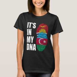 T-shirt Azerbaijani And Kiribati Mix DNA Heritage Flag