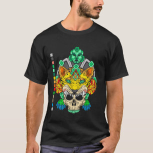 T-shirt Aztec Jaguar Guerrier Aztèque Culture Maya Indigen