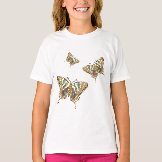 T-shirt Aztec Swallowtail Kid's and Baby Shirt (Devant)