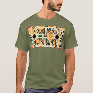 T-shirt Aztec Vibes – Geometric Watercolor Mosaic