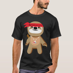 T-shirt Azure Open Source Brady The Ninja Sloth