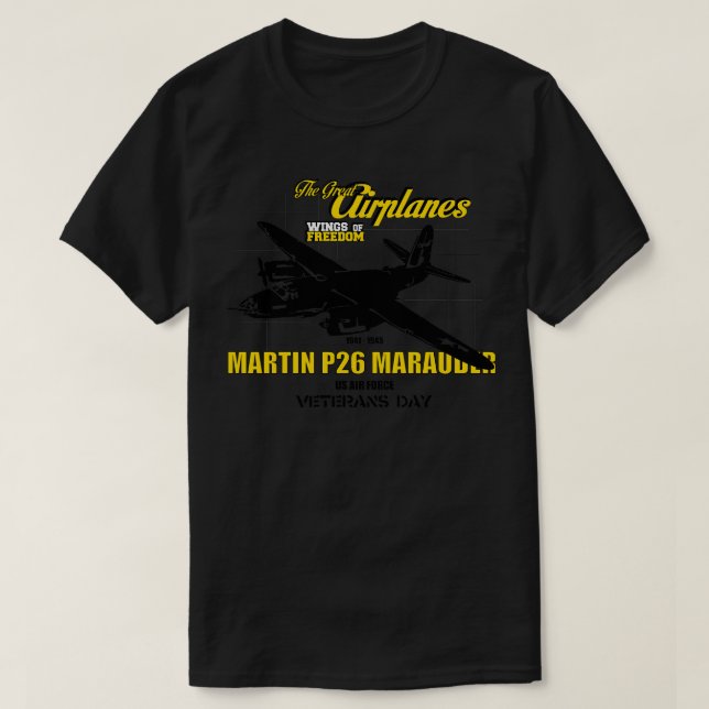 T-shirt B26 Marauder Les Grands Avions (Design devant)
