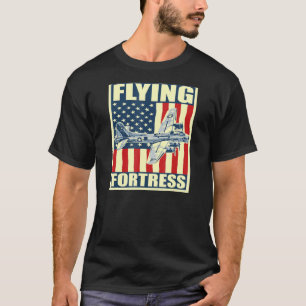 T-shirt B-17 Forteresse Volante Avion Usaf Avion Bomber