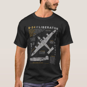 T-shirt B-24 Libérateur Aéronef consolidé B24 Bombe