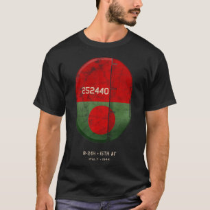 T-shirt B 24 Liberator 2ÈME GUERRE MONDIALE Italie
