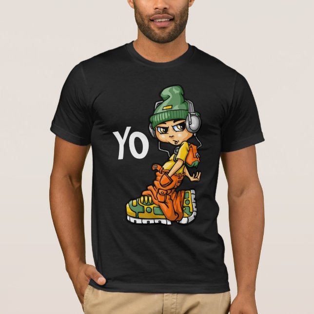T-shirt B boy and mp3 (Devant)