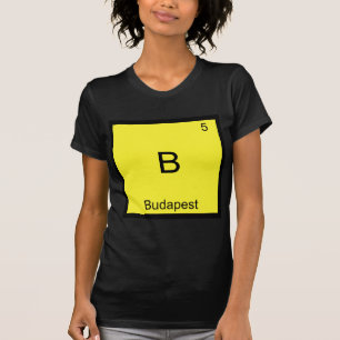 T-shirt B - Budapest Blague Chemise Élément Symbole Tee