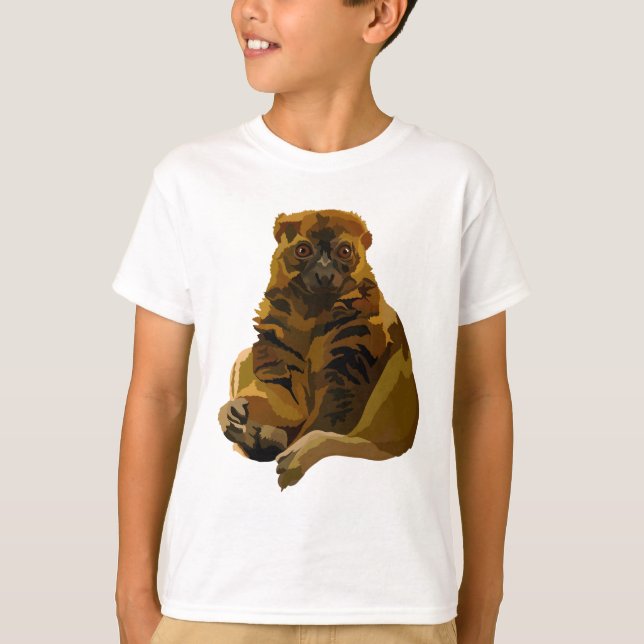 T-shirt B est pour Bamboo Lemur (Devant)
