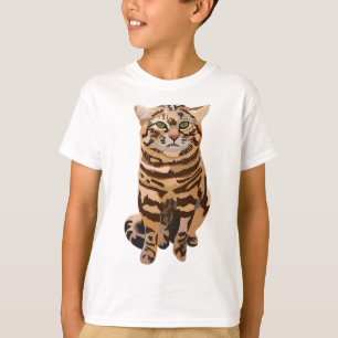 T-shirt B est pour Chat pied noir