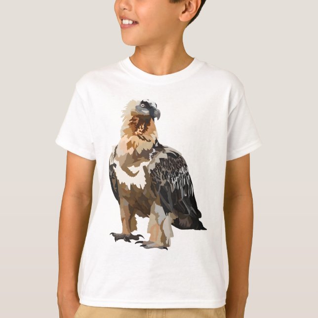 T-shirt B est pour le vautour porteur (Devant)