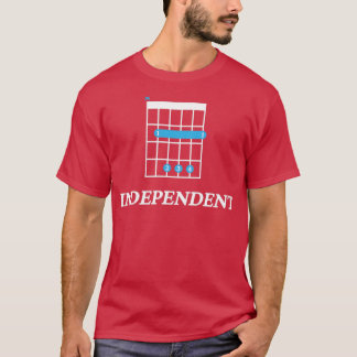 T-shirt B Indépendant B Guitar Chord Tab Dark Thème