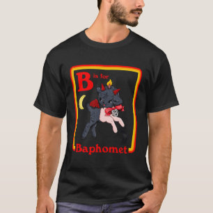 T-shirt B Pour Baphomet Satanic Cute Devil Retro Vintage S