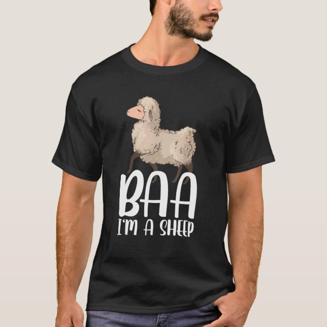T-shirt Baa I'm A Sheep Costume (Devant)