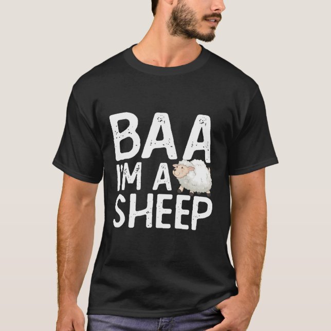 T-shirt Baa Je Suis Un Agriculteur De Moutons (Devant)