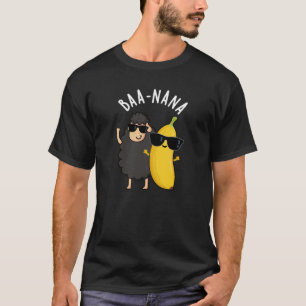 T-shirt Baa-nana Funny Banana Puns Dark BG