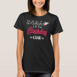T-shirt Baba De L'Anniversaire Vache Élevage Barnyard Anni