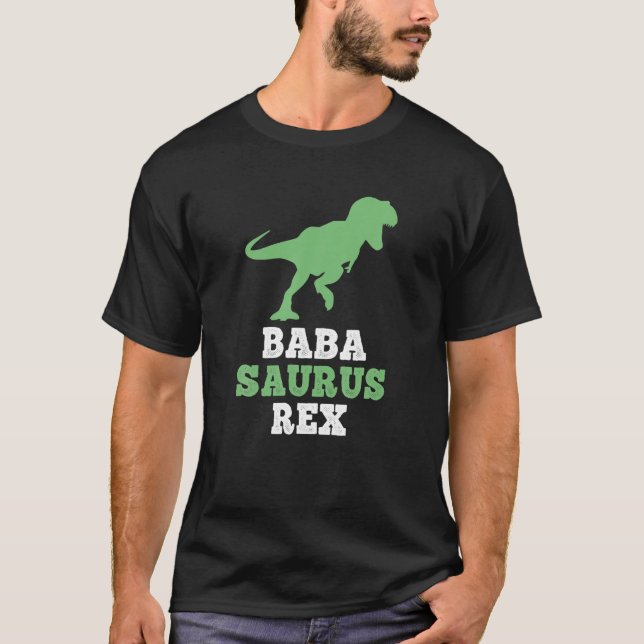 T-shirt Baba-Saurus Rex Funny Dinosaur Gift Babasaurus Chr (Devant)