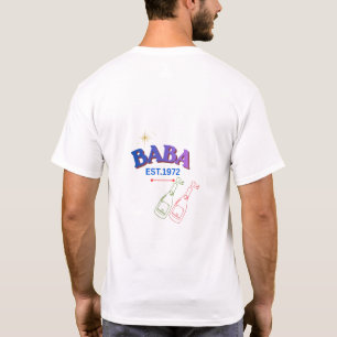 T-Shirt Baba Vintage Établ. 1972 Fête des Pères
