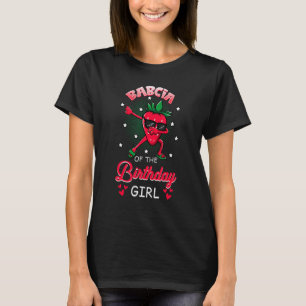 T-shirt Babcia De L'Anniversaire Fille Fraise Dabbing Bda