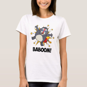 T-shirt Baboom Drôle Explosif Baboon Pun