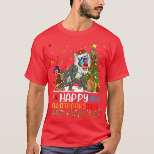 T-shirt Baboon Amoureux des animaux Funny Happy Baboon Hel