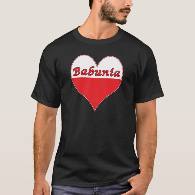 T-shirt Babunia Coeur polonais (Devant)