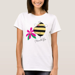 T-shirt Baby Bump Rose Floral Maman Abeille