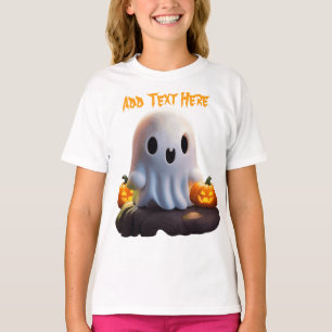 T-shirt Baby Ghost Déplaisant mignon caractère Halloween