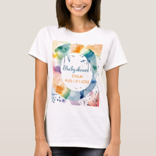 T-shirt Baby shower BOHO personnalisé