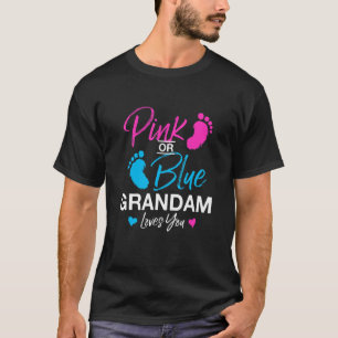 T-shirt Baby shower de grand-mère de la révélation du genr