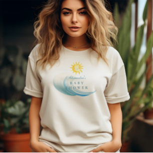 T-shirt Baby shower de Surf de plage de bord bébé