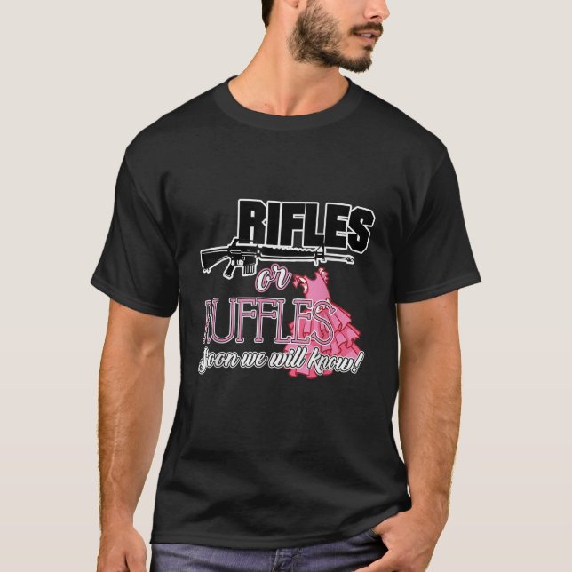 T-shirt Baby shower des carabines ou des carabines (Devant)