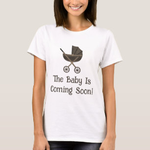 T-shirt Baby Shower élégant et simple pour poussette d'Hal