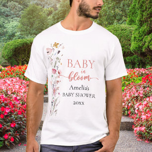 T-shirt Baby Shower Fleur Sauvage