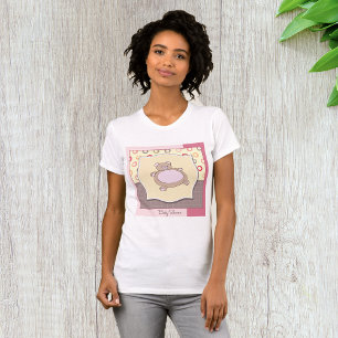 T-shirt Baby shower ours en peluche avec cercles rétro