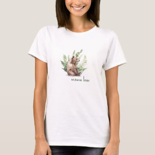 T-shirt Baby shower ours Mama Woodland