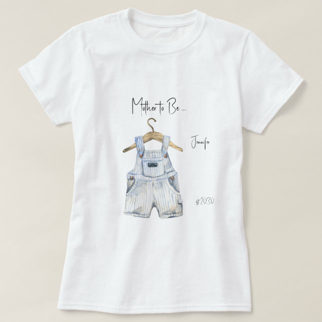 T-shirt Baby shower pour garçon (Design devant)