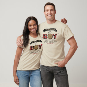 T-shirt Baby shower Rustic Forest Plaid Lumberjack Boys