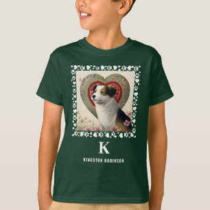 T-shirt Babys Photo personnalisée Monogramme et nom Enfant