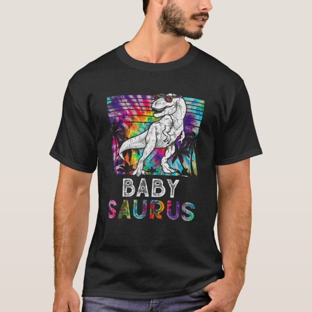 T-shirt Babysaurus Dinosaur BabySaurus Cravate de correspo (Devant)