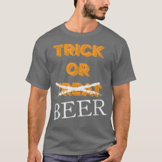 T-shirt Bac ou traiter la bière Boire Halloween T