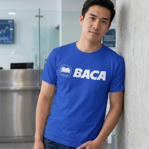 T-shirt BACA - Logo de banque de marque parodique indonési